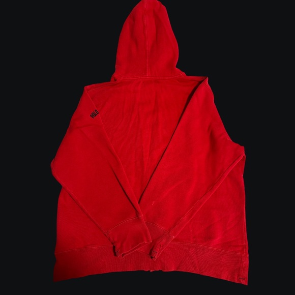 Polo Ralph Lauren red zip up hoodie - Picture 2 of 3